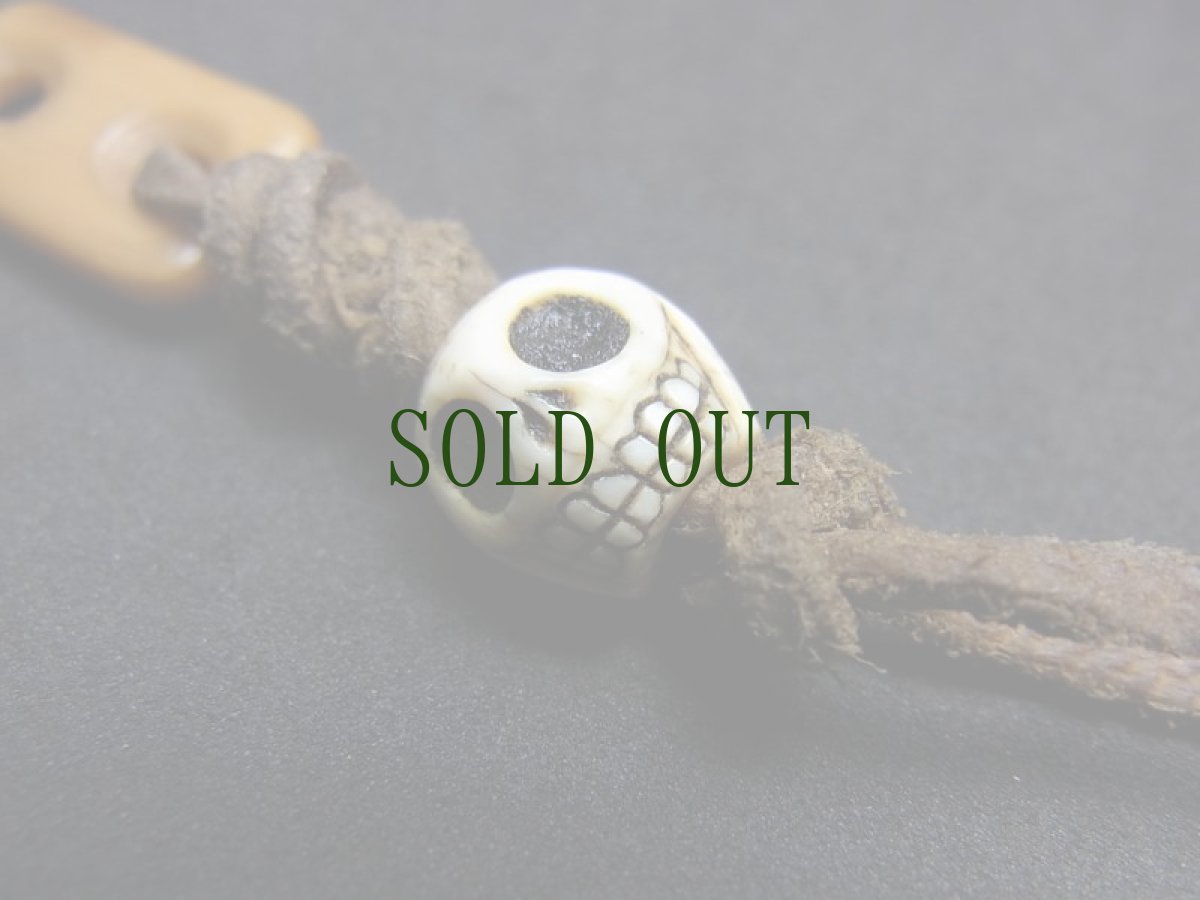 画像5: チベット密教　カンルゥ（རྐང་རུས・カンリン・カパラ ）と牙製ルンゴ（スカル）の数珠飾り（スペーサー） (5)