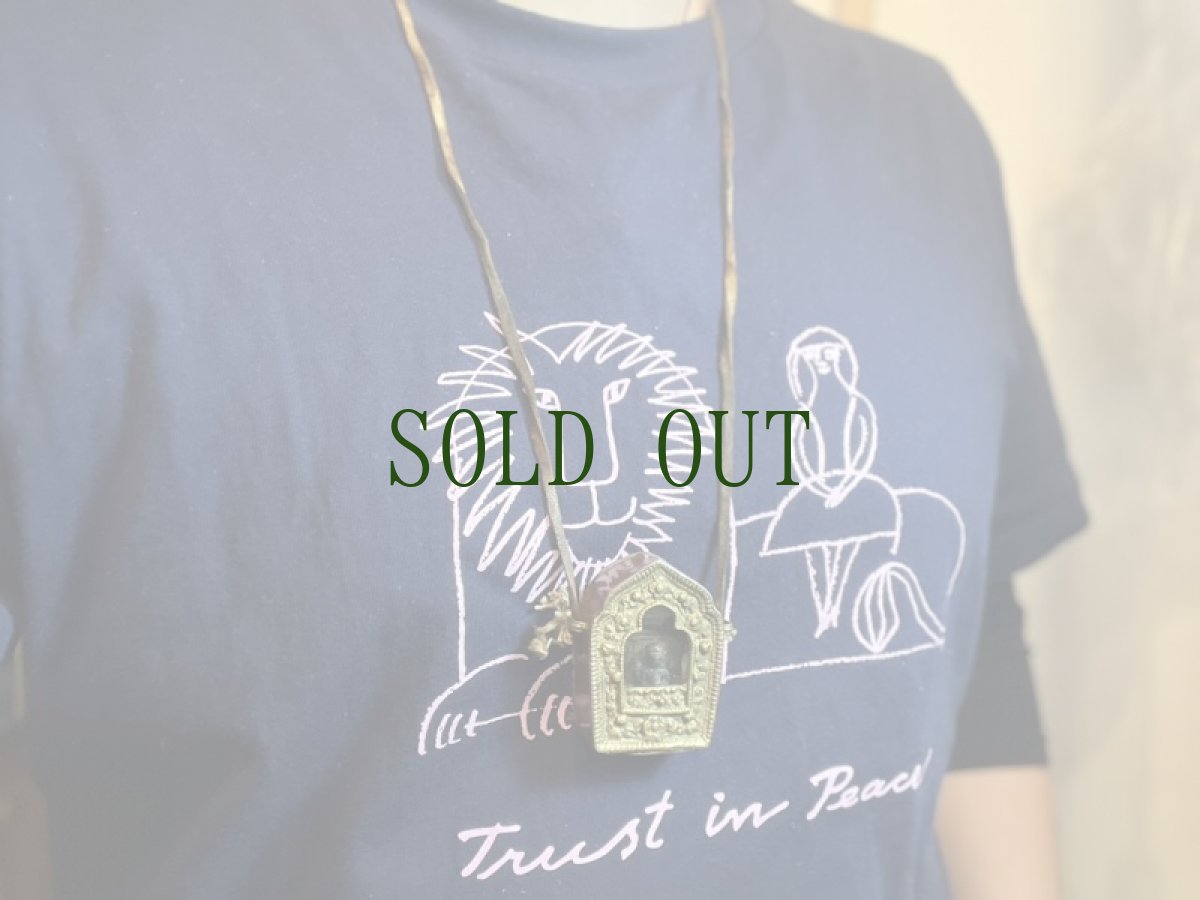 画像11: 四臂観音菩薩（チャンレーシィクチャクシパ）のツァツァ仏と　ガウ（仏像用厨子、 gau ）チベット密教法具 (11)