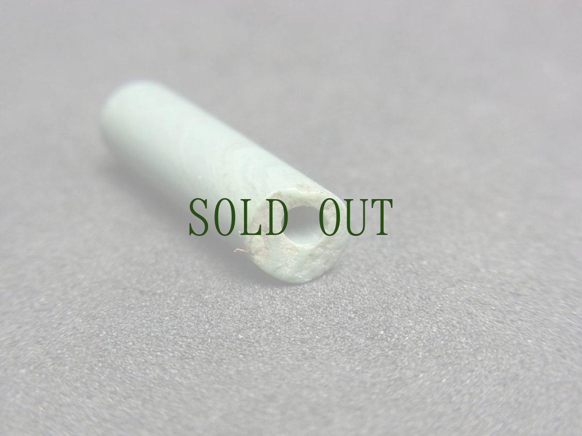 画像3: 出雲石製管玉　（碧玉）　古墳時代　（Japanese ancient tubular bead ,Kofun period） (3)