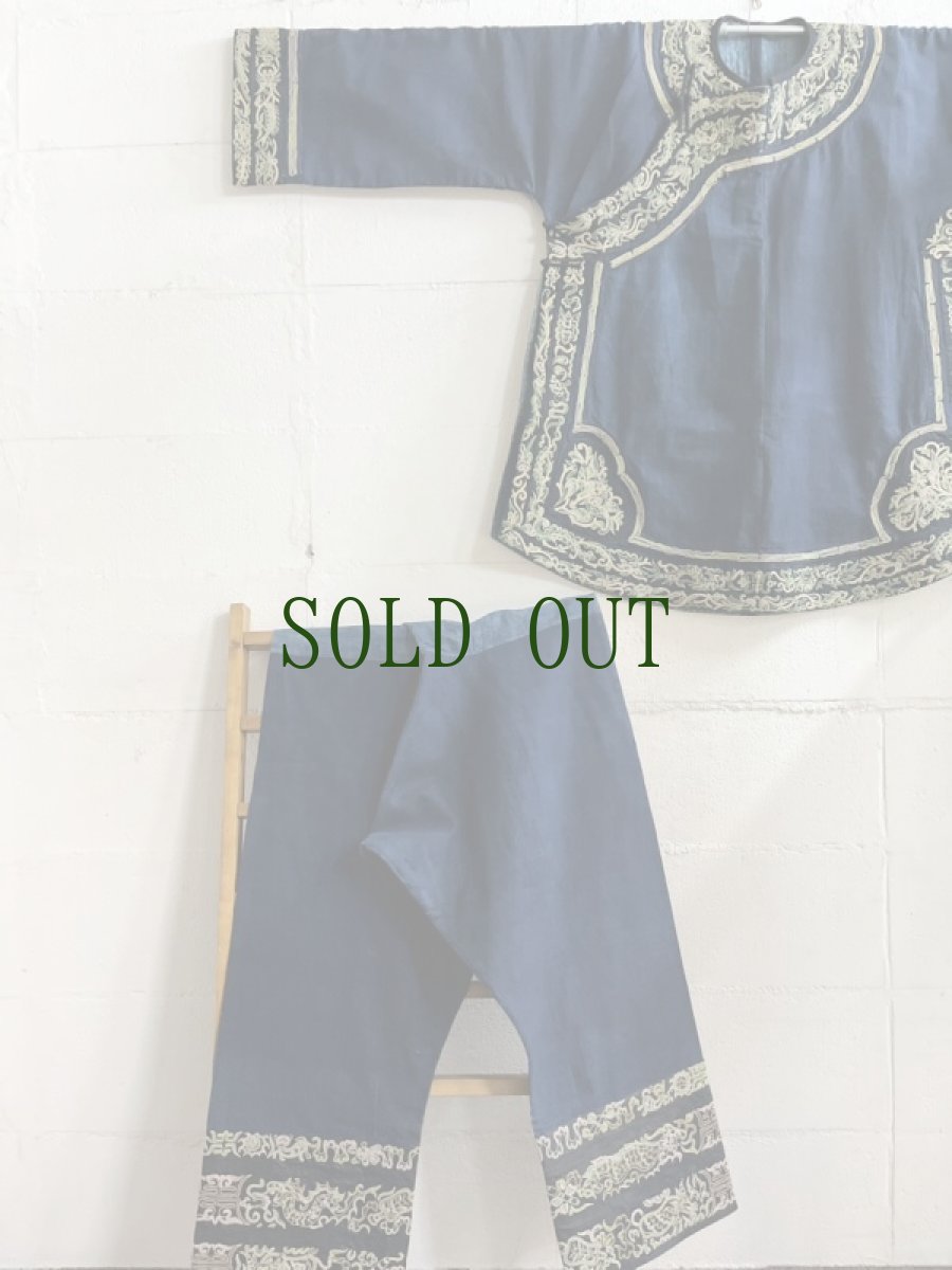 画像2: 貴州省三都水族(shui ・スイ族)民族衣装 上下一式 (2)