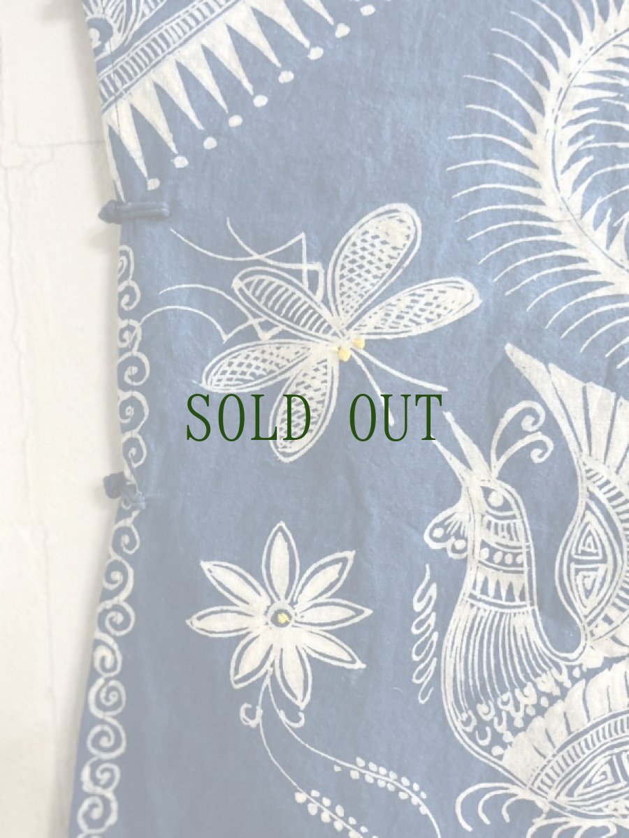 画像15: 革家苗族　チャイナカラードレス（ガージア・ミャオ族）木綿・藍染・ろうけつ染め (15)