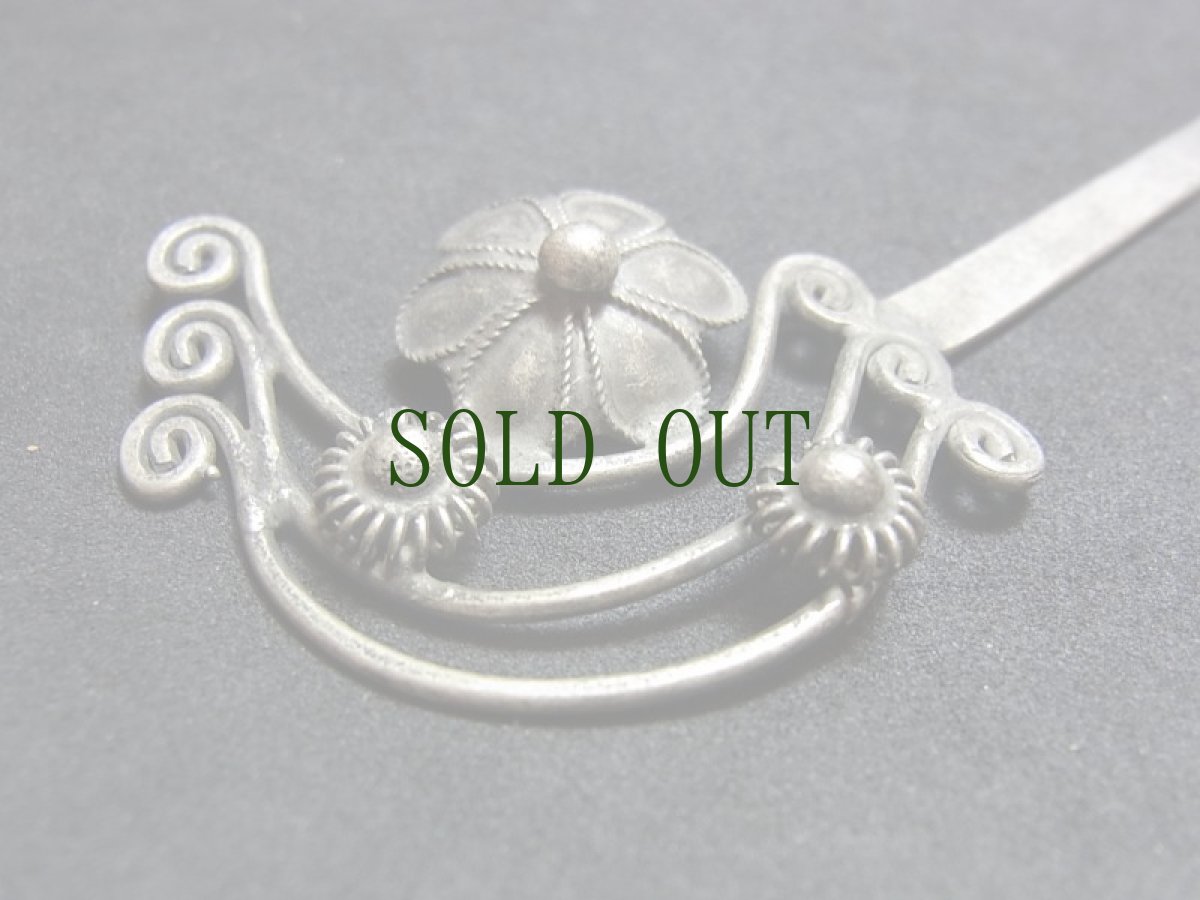 画像4: 貴州省苗族（ミャオ族）の髪留め（かんざし、发夹）（苗銀）花 (4)