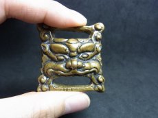 画像6: 経文鍵・ tibetan fibula thogchag・トクチャ(天鉄・鉄製)　センゲ・獅子（饕餮） (6)
