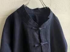 画像5: 本藍染　カンフージャケット・改（ドロップショルダー）　貴州省ミャオ族　手紬手織り木綿　 (5)