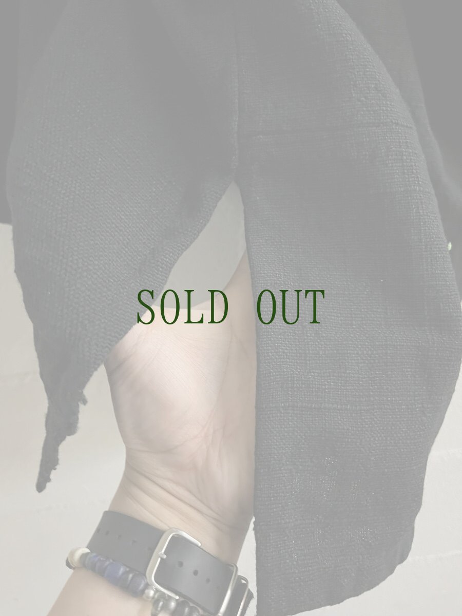 画像6: 雲南省瑶族（jing ping yao）ヤオ族藍染ジャケット・汎用タイプ（綿麻製・ユニセックス・メンズXLサイズ相当）ビンテージ (6)