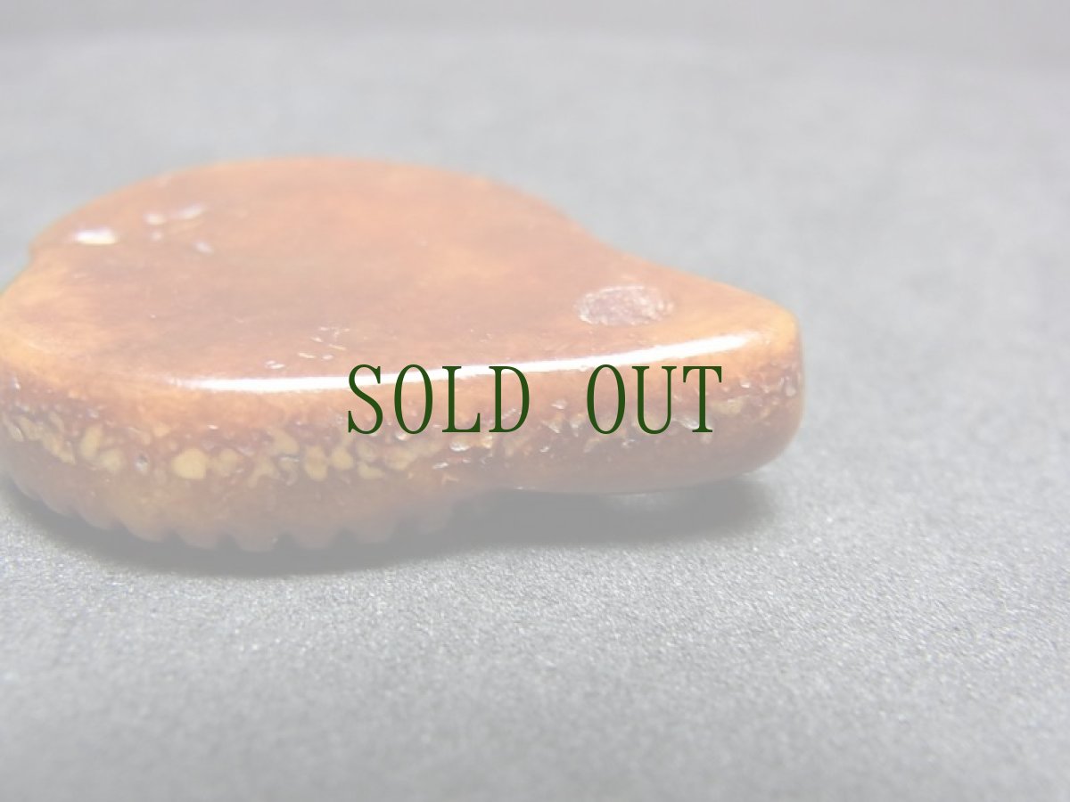 画像8: カパラの根付　ダブルドルジェ・羯磨金剛杵　(tibetan old kapala )　チベット密教法具 (8)