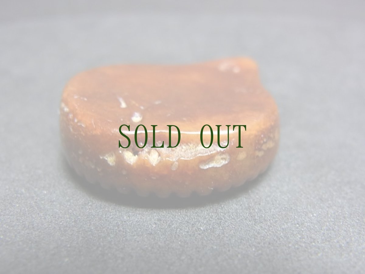 画像7: カパラの根付　ダブルドルジェ・羯磨金剛杵　(tibetan old kapala )　チベット密教法具 (7)