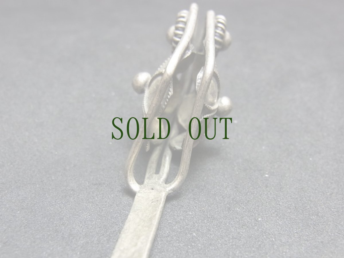 画像3: 貴州省苗族（ミャオ族）の髪留め（かんざし、发夹）（苗銀）花 (3)