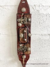 画像3: Old Tibetan  leather waist pouch  （チベットの装身具・革製ウエストパック）　アンティーク (3)