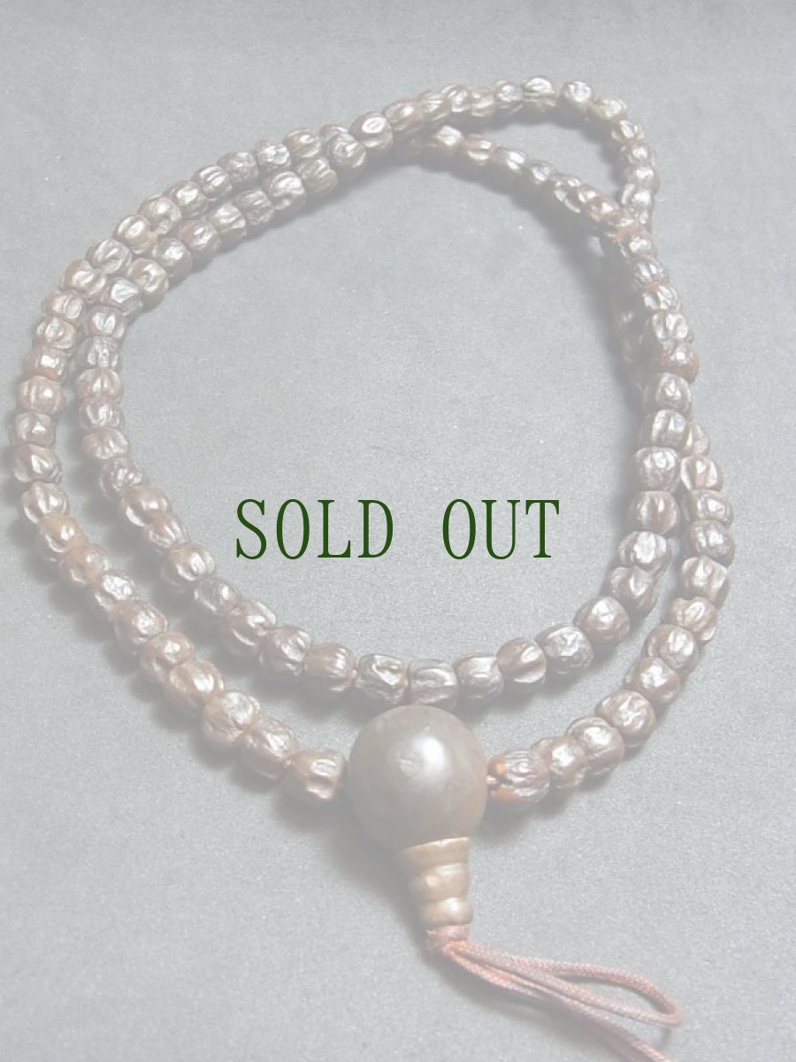 画像8: 老百香子菩提樹の御数珠　(Old tibetan mala bai xiang zi)　8mm珠　108玉 (8)