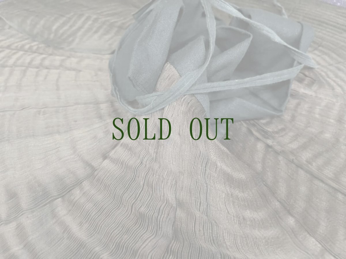 画像6: 貴州省黄平苗族(ミャオ族)　プリーツ巻きスカート（野蚕絹・草木染）ビンテージ【シルク】 (6)