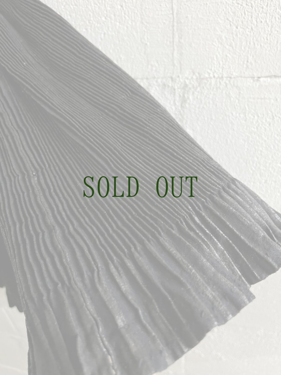 画像10: 剣河苗族(jian he ミャオ族）藍染・亮布　プリーツ巻きオーバースカート　(ビンテージ） (10)