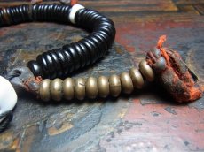 画像5: チベット・老椰子玉とシャンカの天玉、カウンターの御数珠　(Tibetan old palm beads  mala )　107玉 (5)