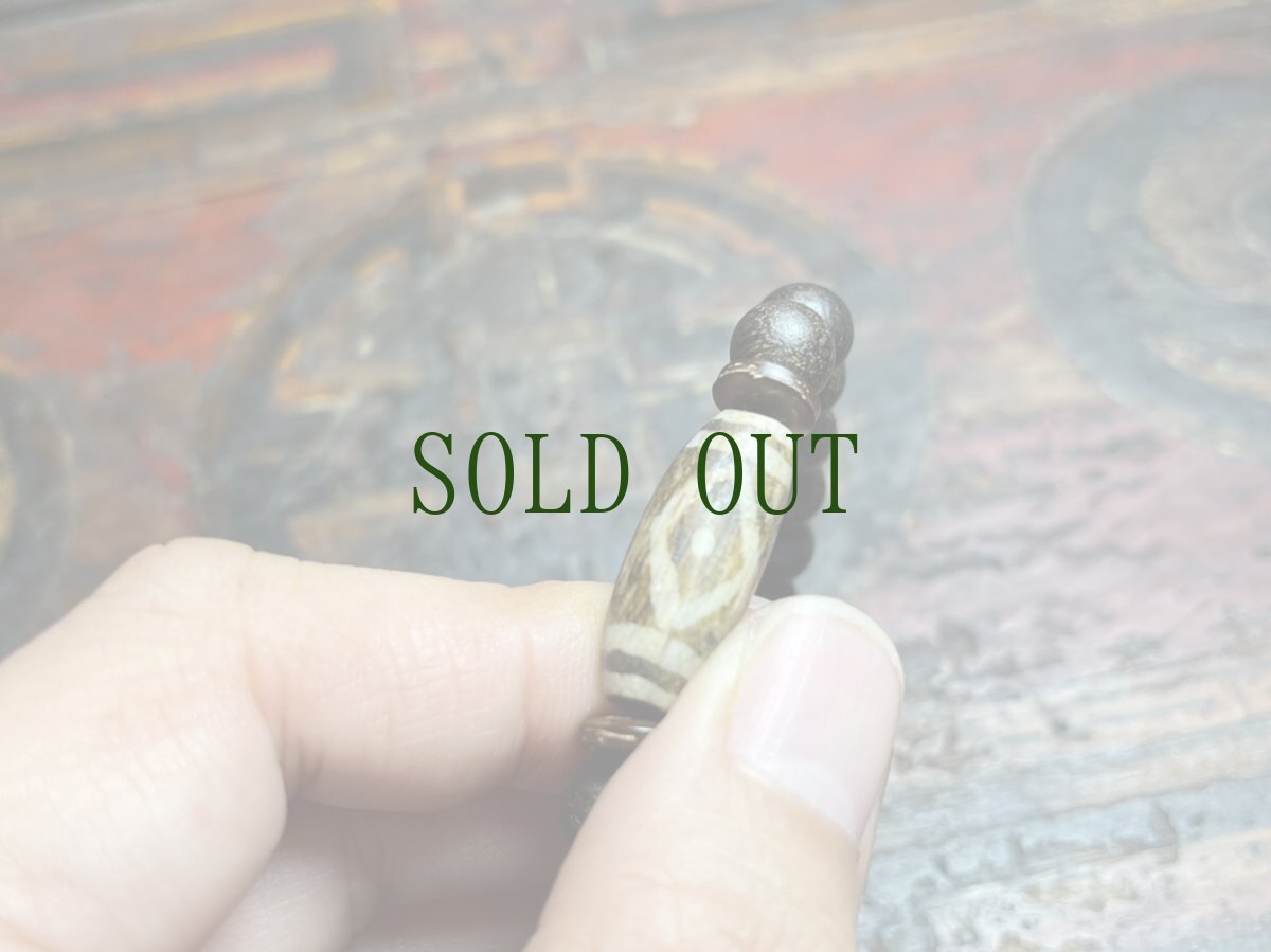 画像7: 沈香木とパムテックビーズ（ミゾラム）の念珠ブレスレット　7mm珠 (7)