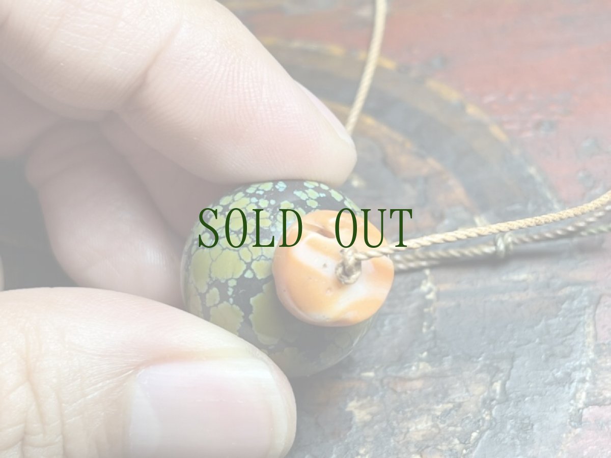 画像5: チベタン天然ターコイズ(yu)と山珊瑚の首飾り　Tibetan old  turquoise and coral　 (5)