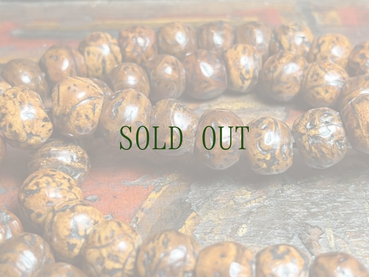 画像6: 老龍眼菩提樹とカウンターのチベット念珠　(Tibetan Old Buddha Chitta  Mala )　110珠・アンティーク　 (6)