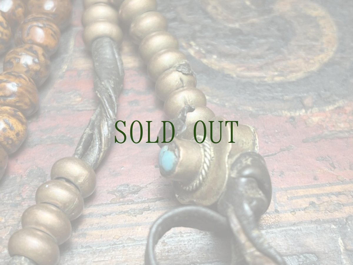 画像4: 老龍眼菩提樹とカウンターのチベット念珠　(Tibetan Old Buddha Chitta  Mala )　110珠・アンティーク　 (4)