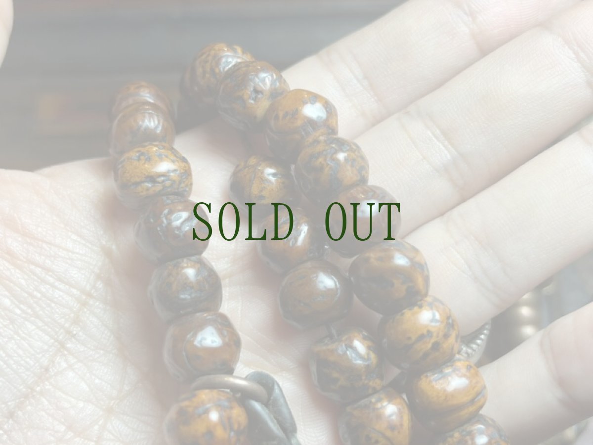 画像11: 老龍眼菩提樹とカウンターのチベット念珠　(Tibetan Old Buddha Chitta  Mala )　110珠・アンティーク　 (11)