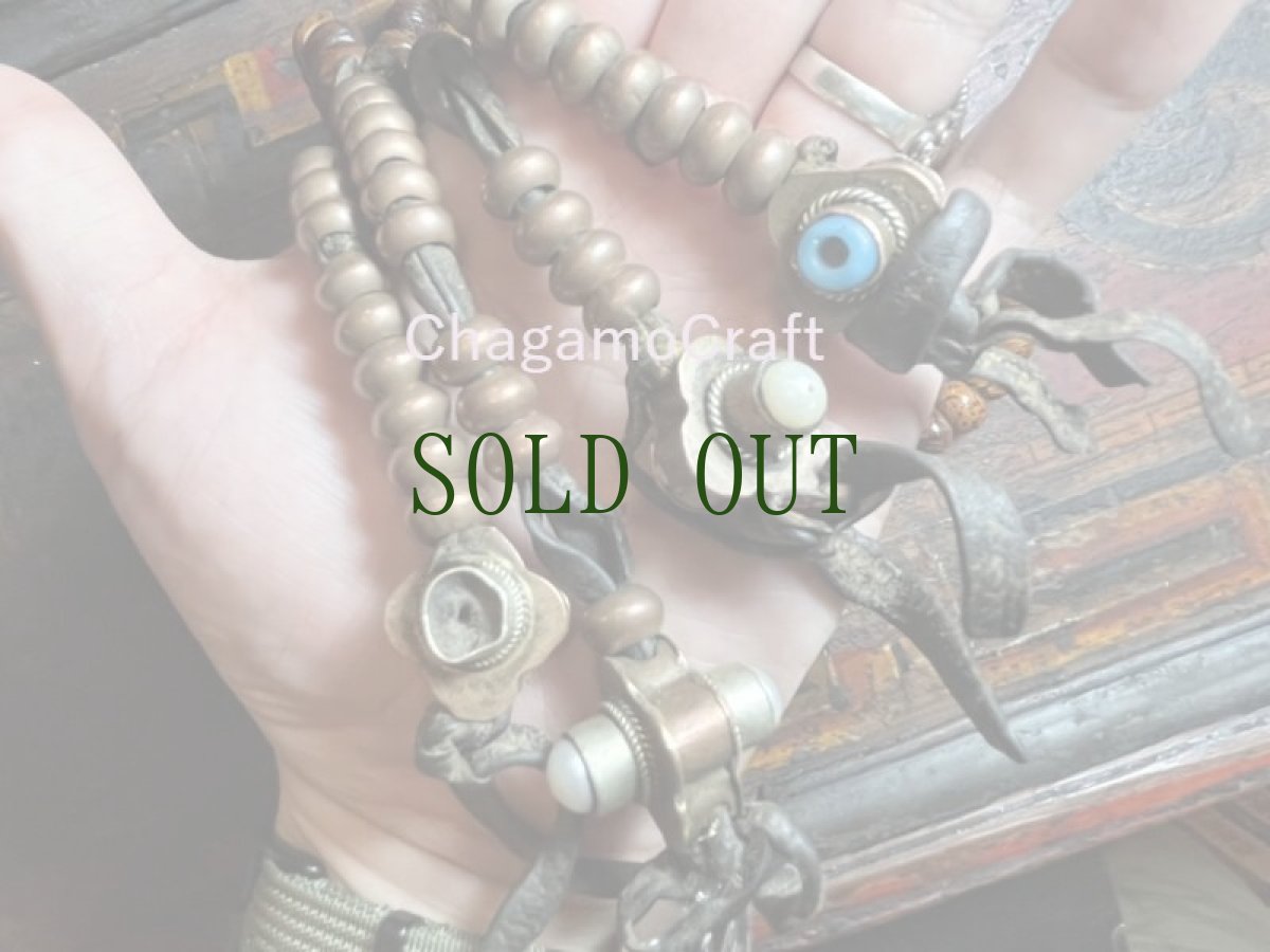 画像10: 老龍眼菩提樹とカウンターのチベット念珠　(Tibetan Old Buddha Chitta  Mala )　110珠・アンティーク　 (10)