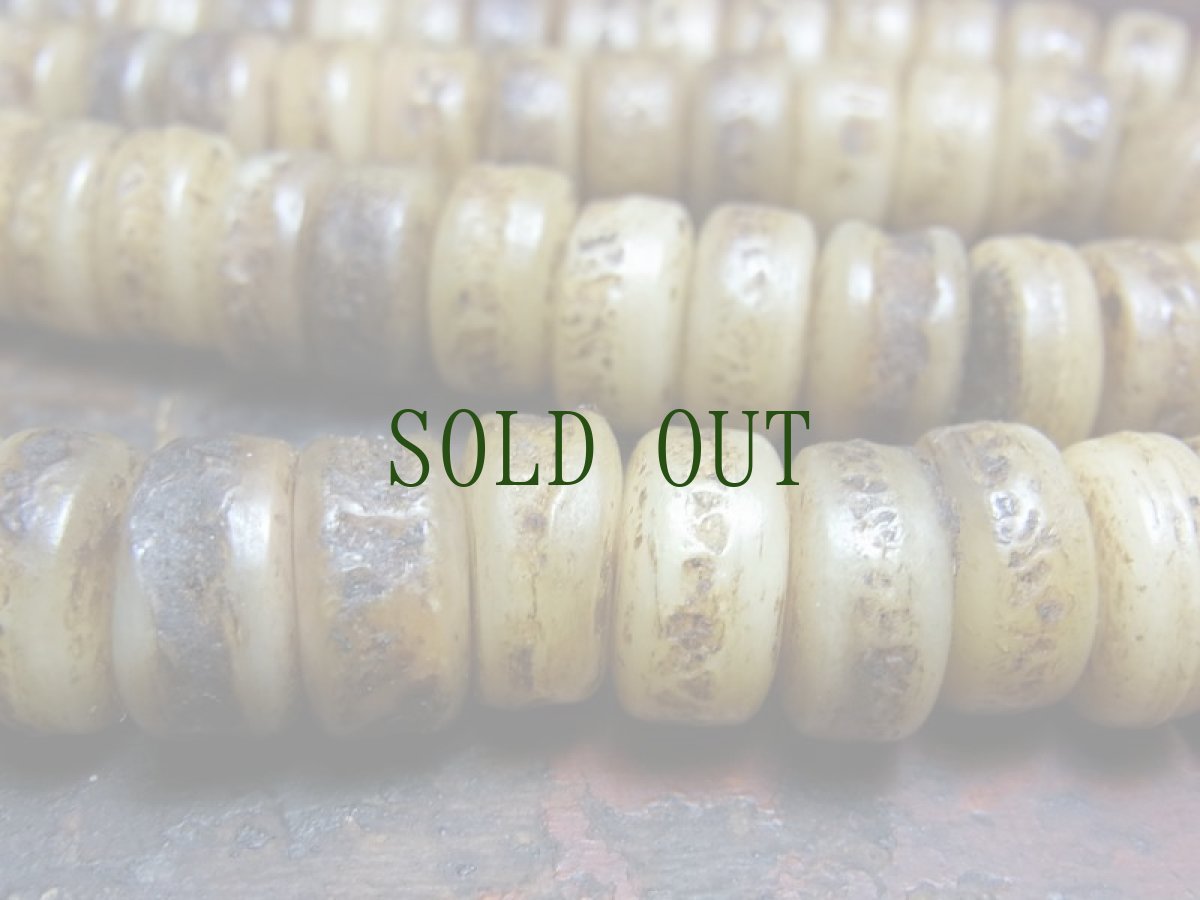 画像5: チベット・ヤク頭蓋骨の御数珠（Tibetan Yak bone of the skull Mala ） (5)