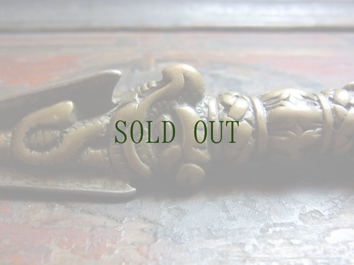 画像5: チベット密教法具　ブルパ（独鈷杵）銅・鉄製　15cm (5)