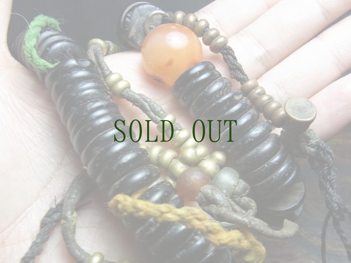 画像12: チベット・老椰子玉とペマラカの天玉、スンドゥ、カウンターの御数珠　(Tibetan old palm beads  mala )　100玉 (12)