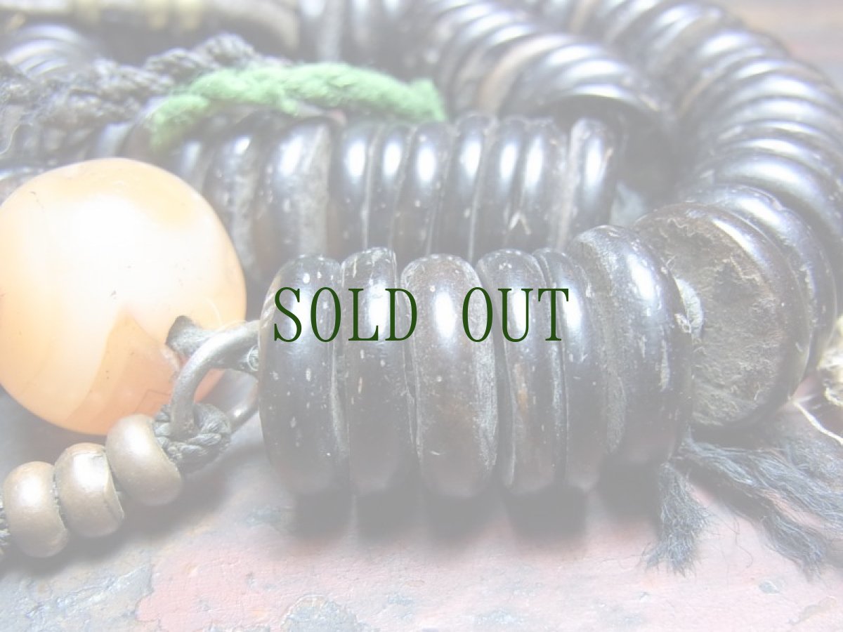 画像7: チベット・老椰子玉とペマラカの天玉、スンドゥ、カウンターの御数珠　(Tibetan old palm beads  mala )　100玉 (7)