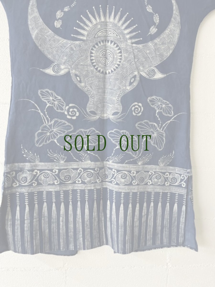 画像11: 革家苗族　ロングジャケット（ガージア・ミャオ族）木綿・藍染・ろうけつ染め・ポケット付き (11)