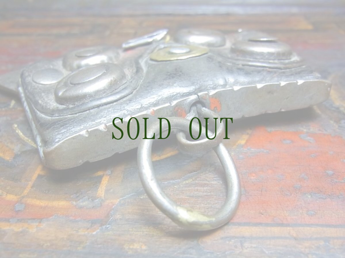 画像6: チベットの火打ち鎌・火打石付き（メチャ）Tibetan fire starter.　アンティーク (6)