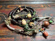 画像2: チベット・老紫檀とスンドゥ、カウンターの御数珠　( TIbetan old rose wood beads  mala )　アンティーク (2)