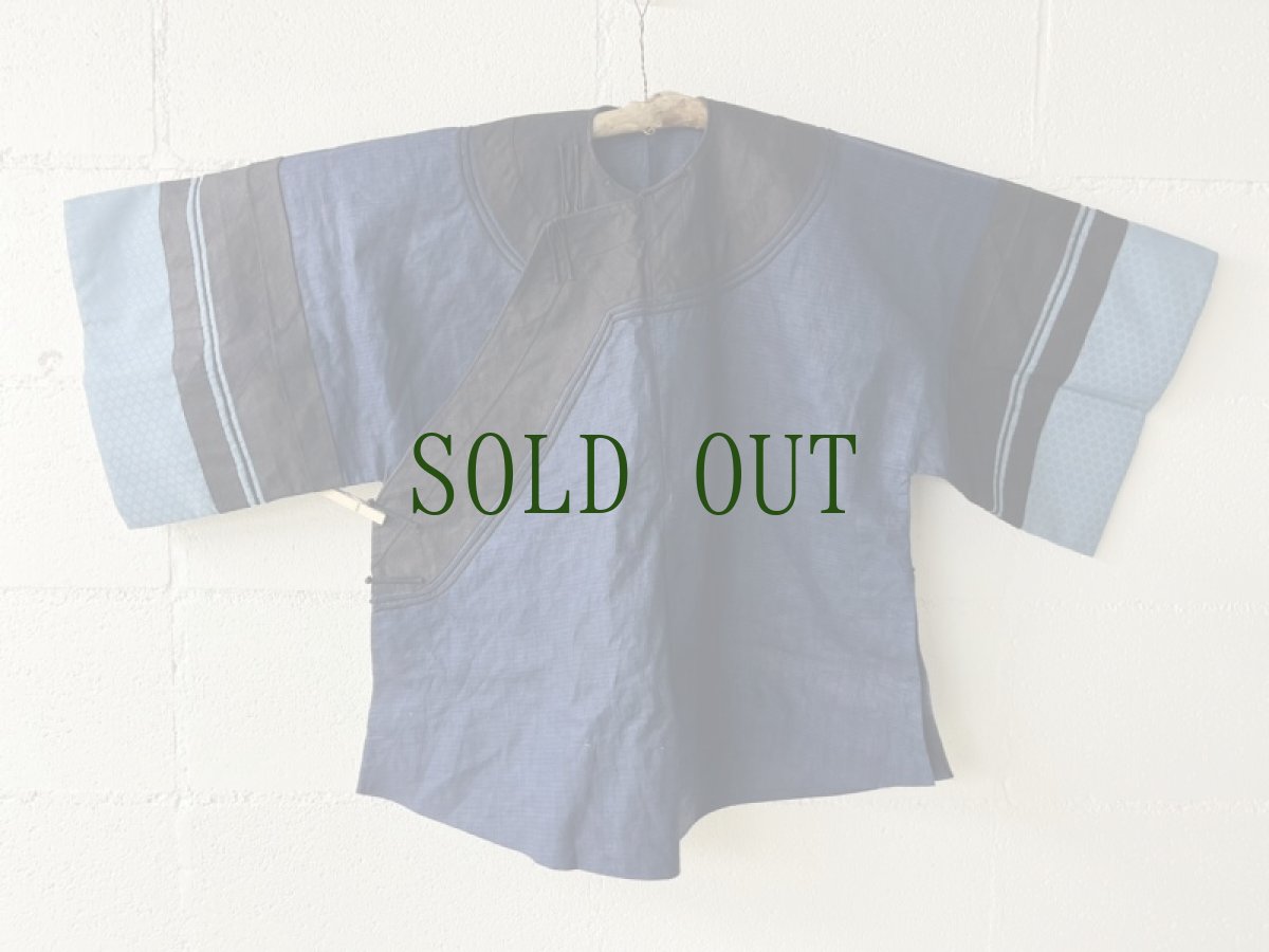 画像7: 六盘水布依族（プイ族・Liu pang shui Bou yei ）　藍染め・織り　木綿・絹・麻　上衣（希少・ビンテージ） (7)