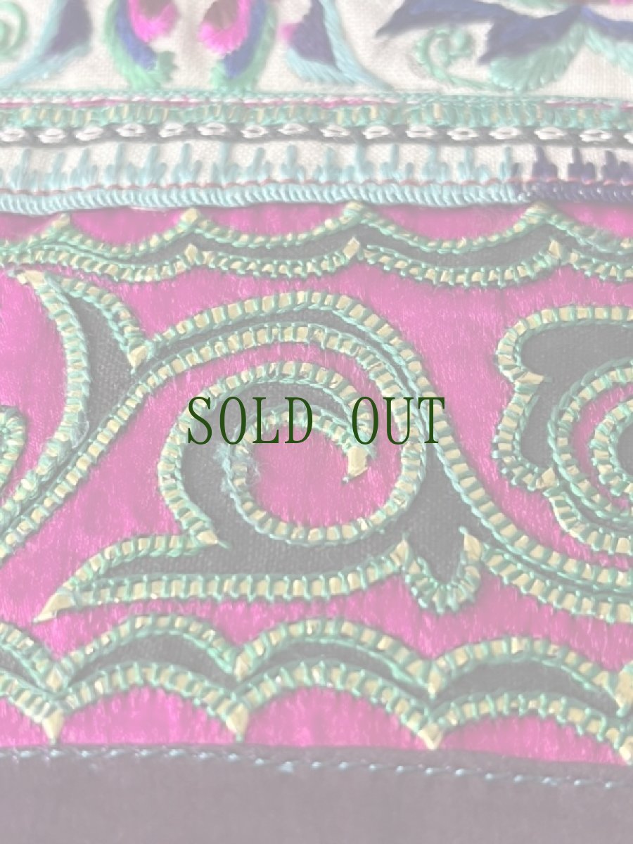 画像11: 雲南省文山　壮族(チワン)草木染（絹製）シルクジャケット　民族衣装（コレクション）　 (11)