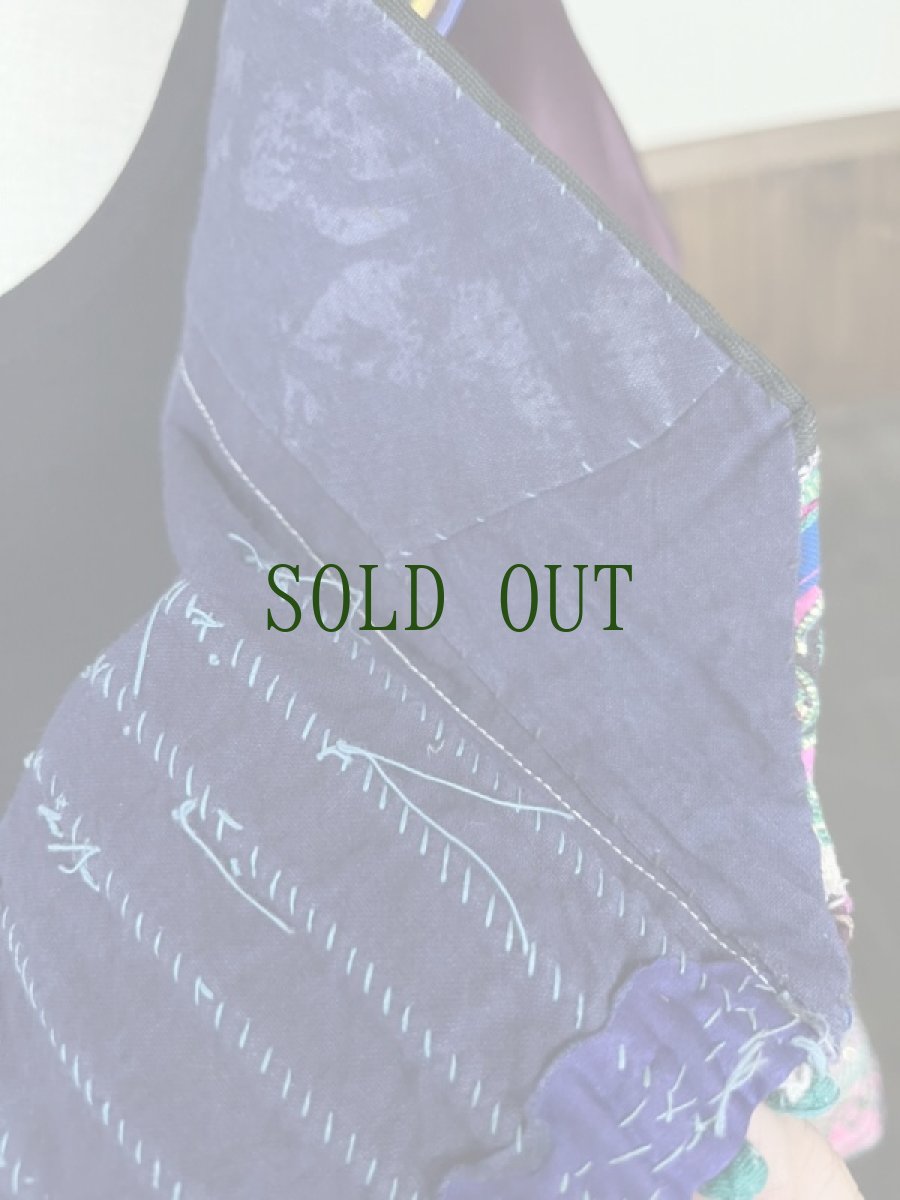 画像16: 雲南省文山　壮族(チワン)草木染（絹製）シルクジャケット　民族衣装（コレクション）　 (16)