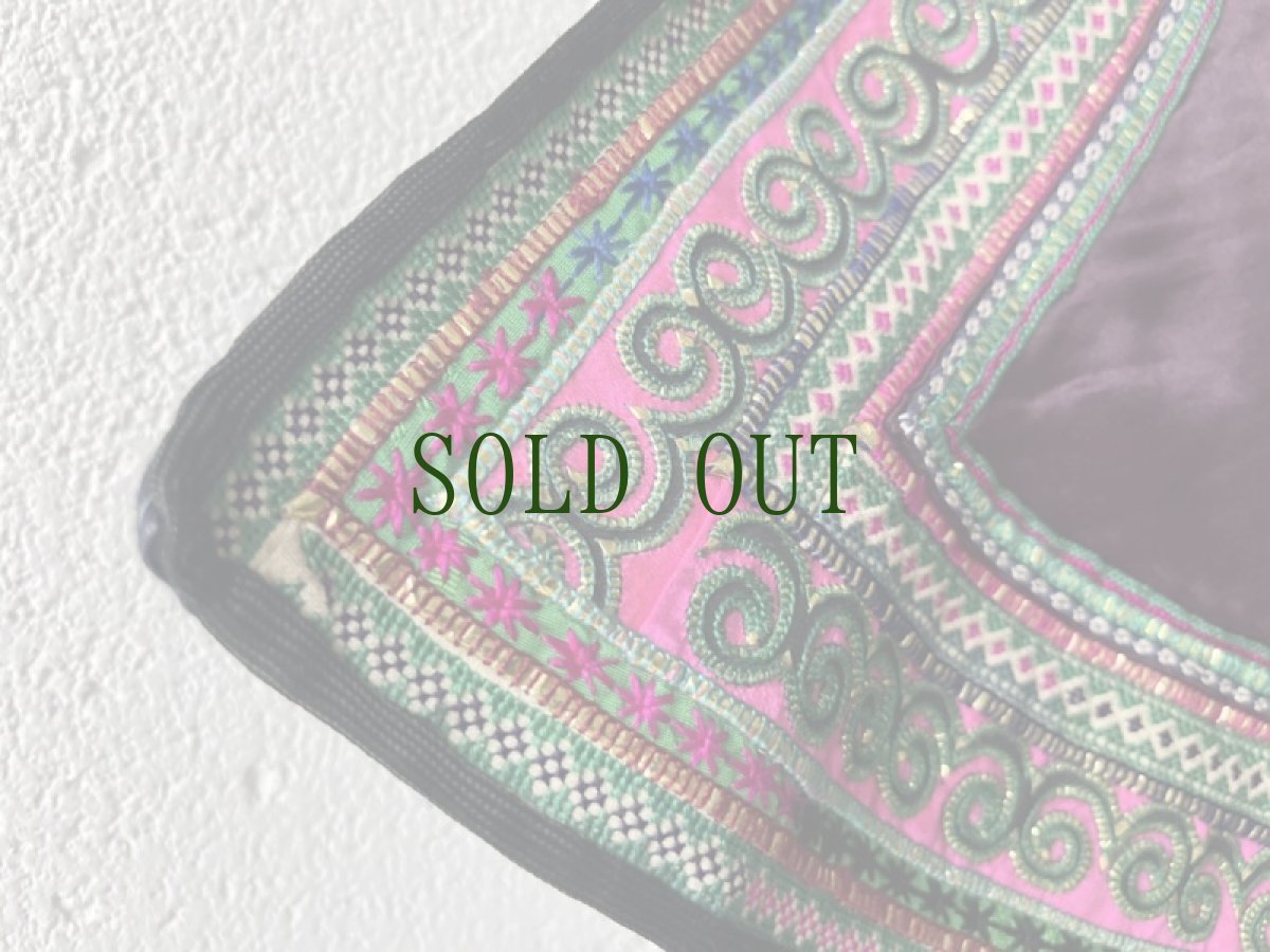 画像21: 雲南省文山　壮族(チワン)草木染（絹製）シルクジャケット　民族衣装（コレクション）　 (21)