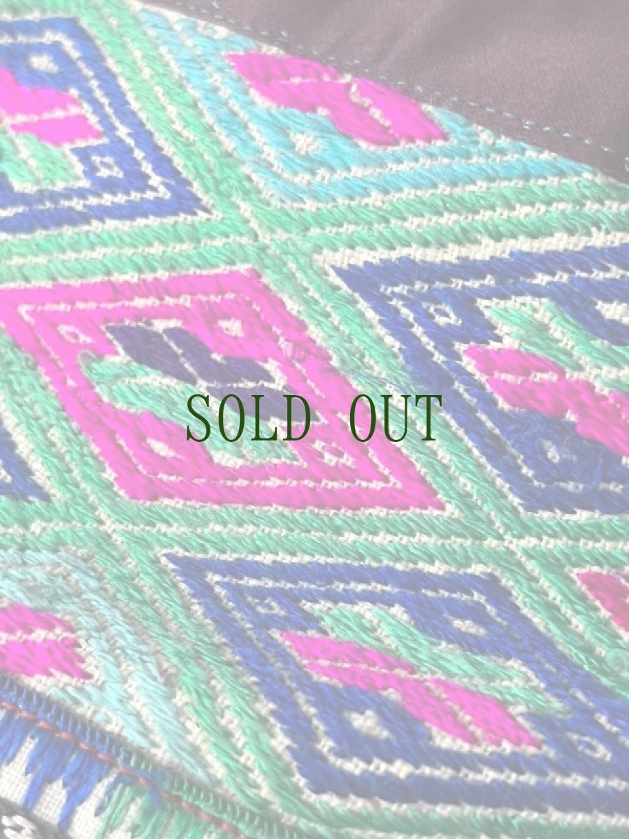 画像13: 雲南省文山　壮族(チワン)草木染（絹製）シルクジャケット　民族衣装（コレクション）　 (13)