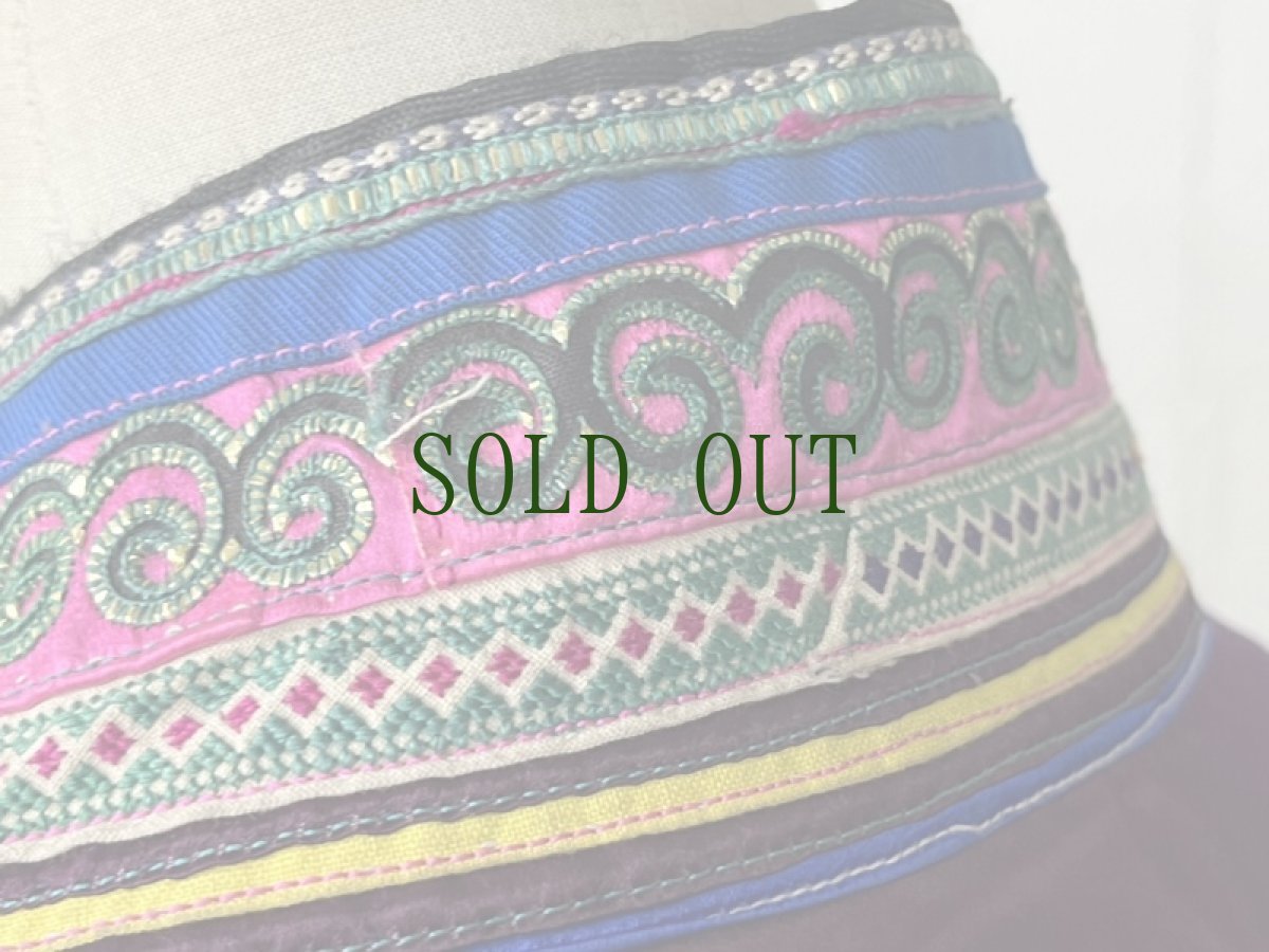 画像14: 雲南省文山　壮族(チワン)草木染（絹製）シルクジャケット　民族衣装（コレクション）　 (14)