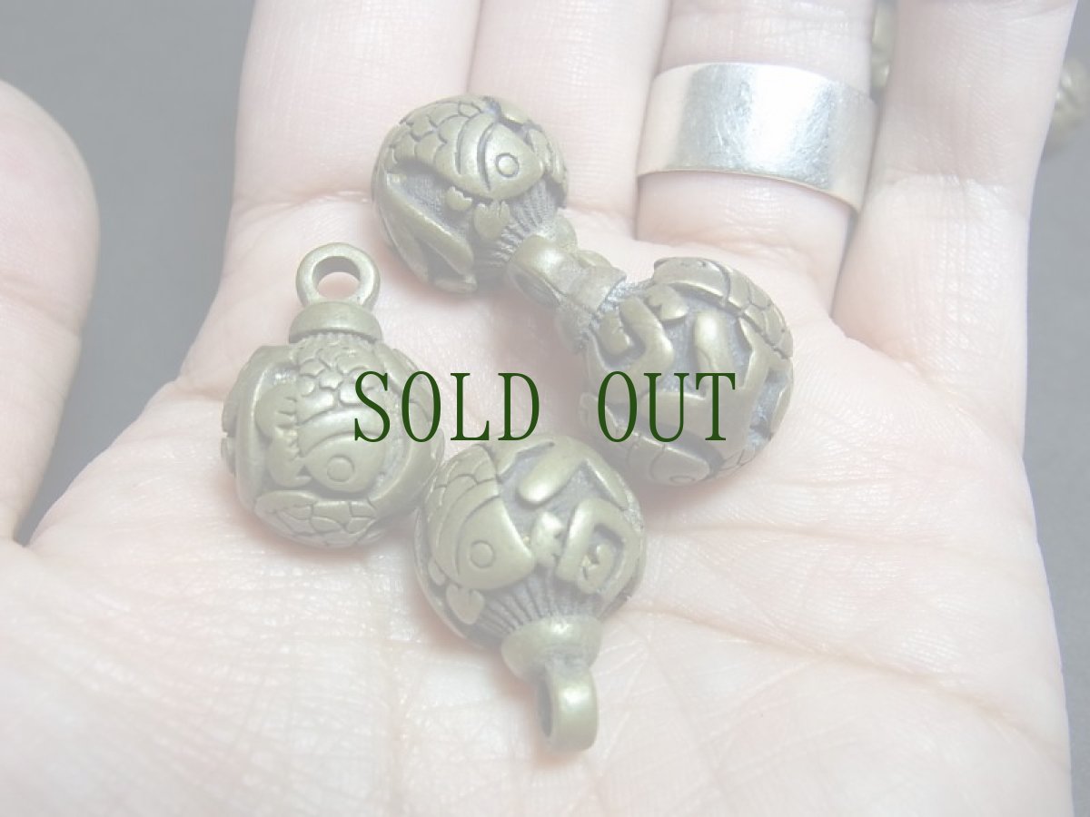 画像5: 苗族（ミャオ族）ボタンなど用パーツ（真鍮製(大)・16mm・16g）ばら売り（デッドストック・ビンテージ）　 (5)