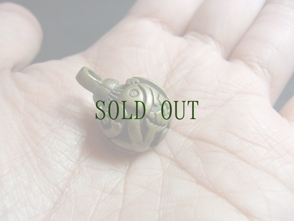 画像6: 苗族（ミャオ族）ボタンなど用パーツ（真鍮製(大)・16mm・16g）ばら売り（デッドストック・ビンテージ）　 (6)