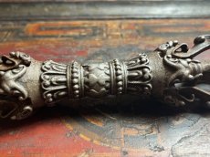 画像6: チベット密教法具ドルジェ（金剛杵・五鈷杵・ヴァジュラ）　オールド (6)