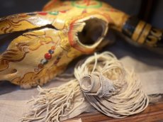 画像7: チベット　ヤクの革紐・数珠、首飾りなど用　1本売り（切り売り）　 (7)