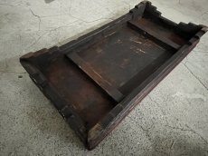 画像8: チョグツェ（チベット・ラマ読経用木製ミニテーブル）A small square low tabele used by Tibetan monks  (8)