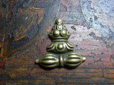 画像2: チベット・宝珠（ノルブ）の真鍮製トクチャ (2)