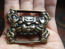 画像5: 経文鍵・ tibetan fibula thogchag・トクチャ(天鉄・鉄製)　センゲ・獅子（饕餮） (5)
