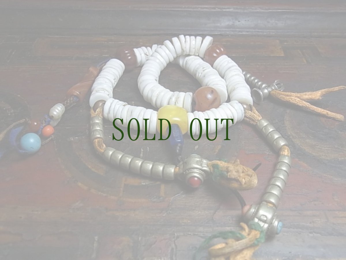 画像3: シャンカのお数珠　（七宝(saptaratna)　チベタンＭＡＬＡ）　アンティーク (3)