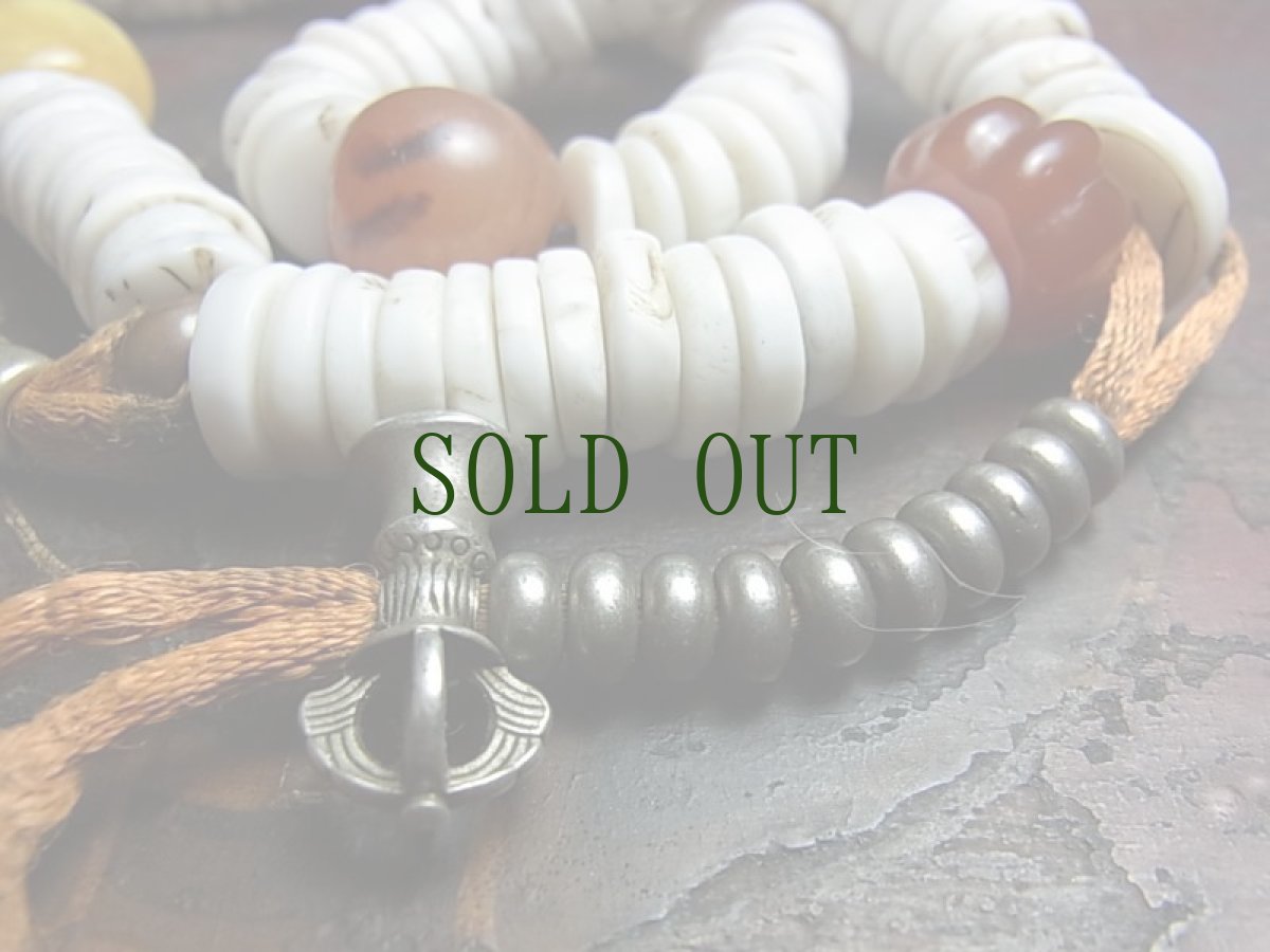 画像5: シャンカのお数珠　（七宝(saptaratna)　チベタンＭＡＬＡ）　アンティーク (5)