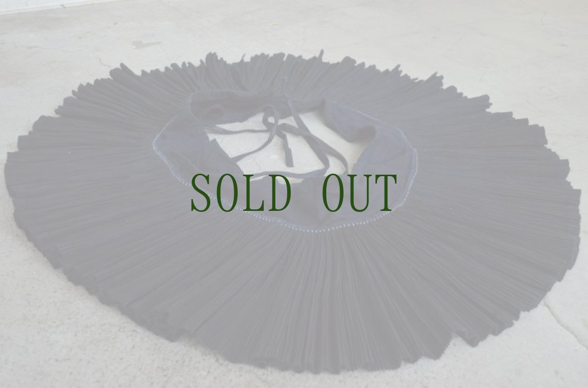 画像13: 雷山苗族（lei shan ミャオ族）　藍染プリーツ巻きショートスカート（チュチュ）ビンテージ (13)