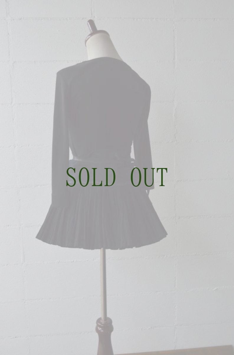 画像8: 雷山苗族（lei shan ミャオ族）　藍染プリーツ巻きショートスカート（チュチュ）ビンテージ (8)