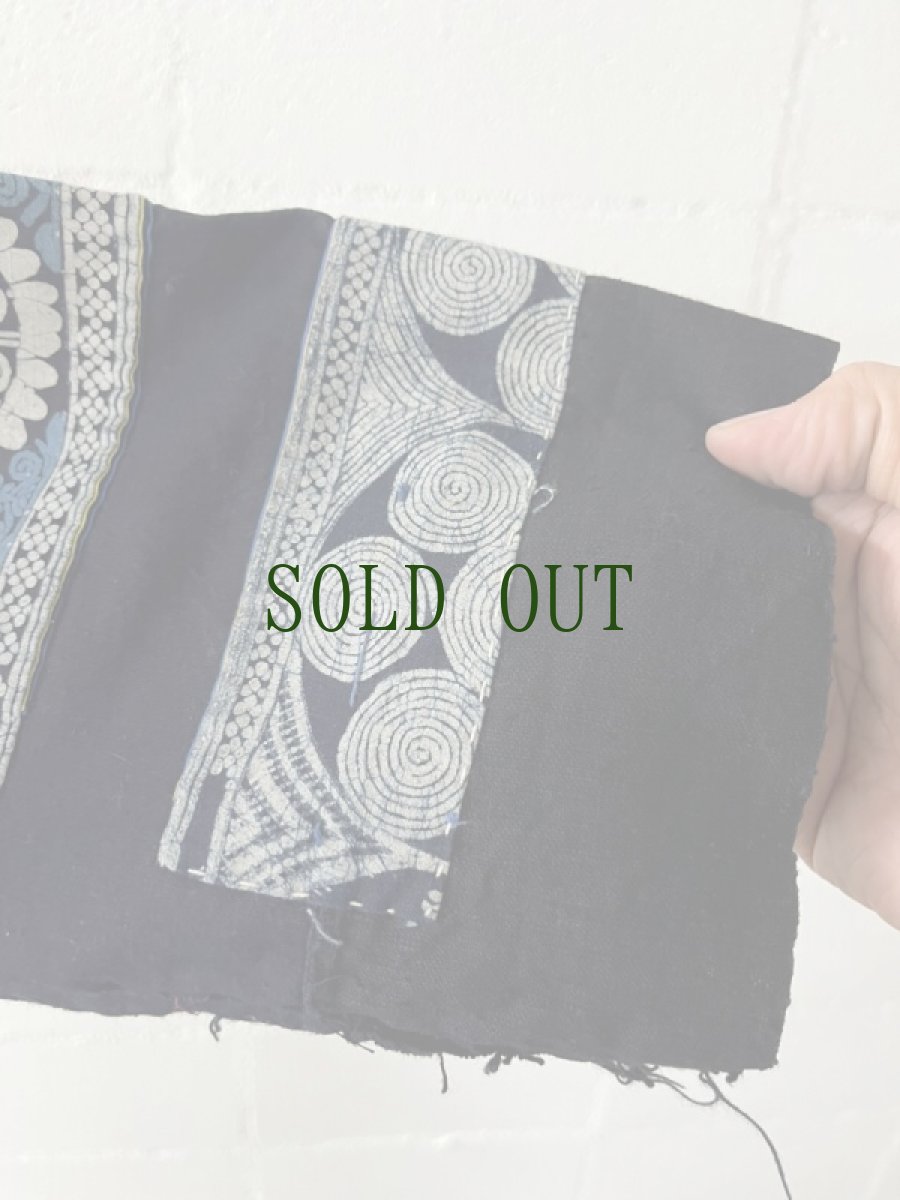 画像10: 貴州省布依族（プイ族）　刺繍・ろうけつ・藍染め　木綿ジャケット（ビンテージ） (10)