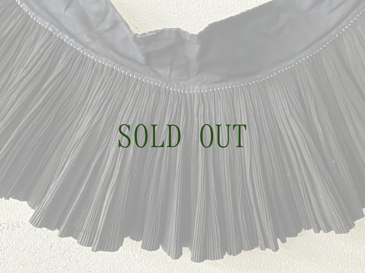 画像10: 雷山苗族（lei shan ミャオ族）　藍染プリーツ巻きショートスカート（チュチュ）ビンテージ (10)