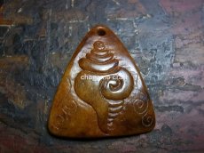 画像2: カパラの根付・シャンカ・七宝　(tibetan old kapala 　)数珠飾り (2)